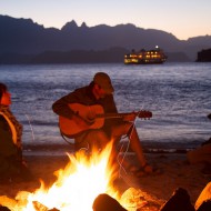 Campfire on Honeymoon Beach, Isla Danzante